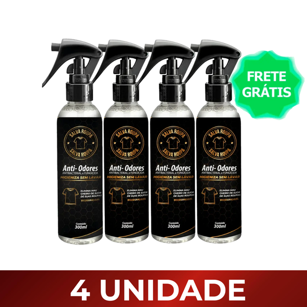 Spray Salva Roupa® Anti-Odor Pós-Lavagem – Roupas Sempre Frescas e cheirosas - 300ML